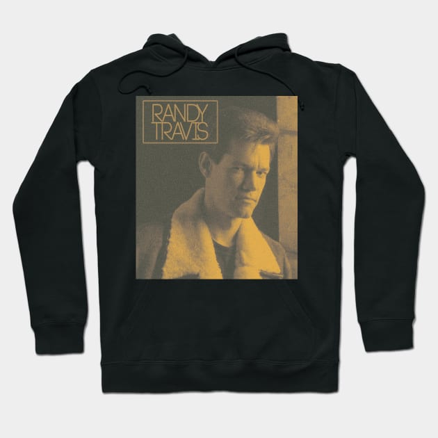 80s Poster - Randy Travis Hoodie by DekkenCroud